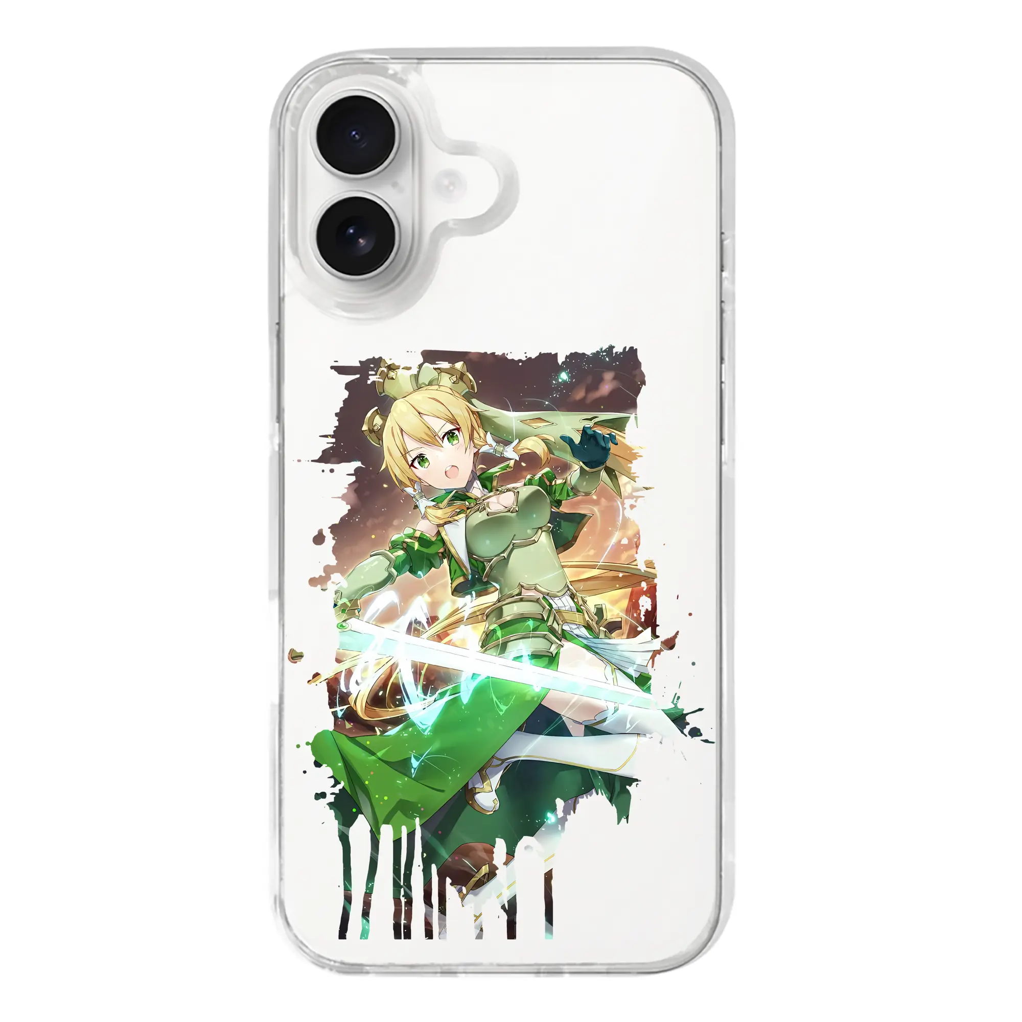 ソードアートオンライン グッズ リーファ - iPhone 17シリーズ 透明スマホケース – 薄型・耐衝撃・精密フィット保護カバー